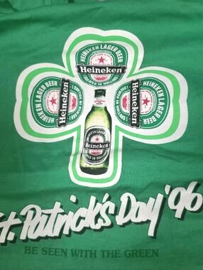 Heineken 1996 St. Patrick's Day Green T-Shirt